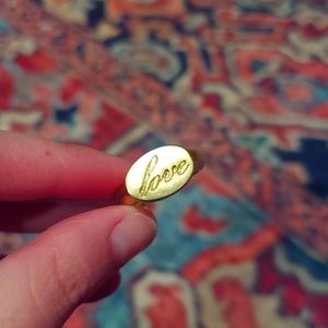 Lia Sophia "Love" Gold Ring